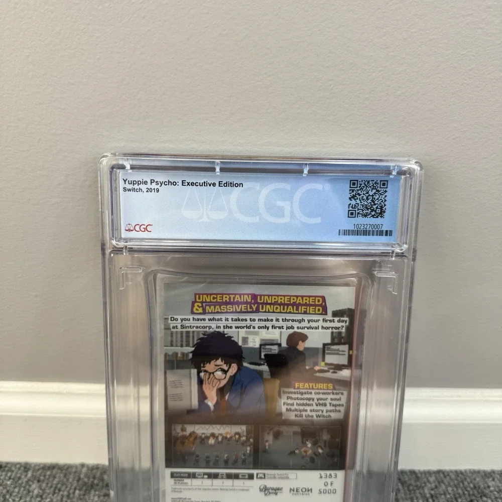 Yuppie Psycho: Executive Edition -Nintendo Switch 2019 Graded CGC 9.9 A++ Sealed